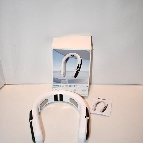 WXX Portable Neck Fan, Rechargeable 360° Cooling Personal Fan, Foldable Quiet We - Picture 2 of 6